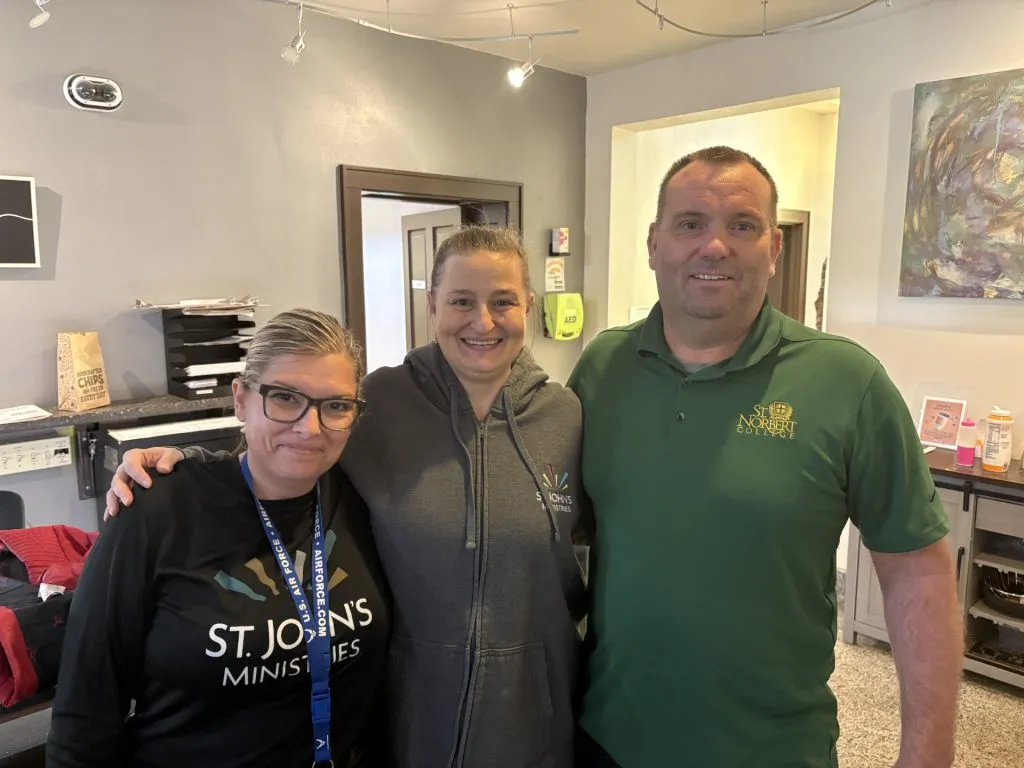 3 members of staff 