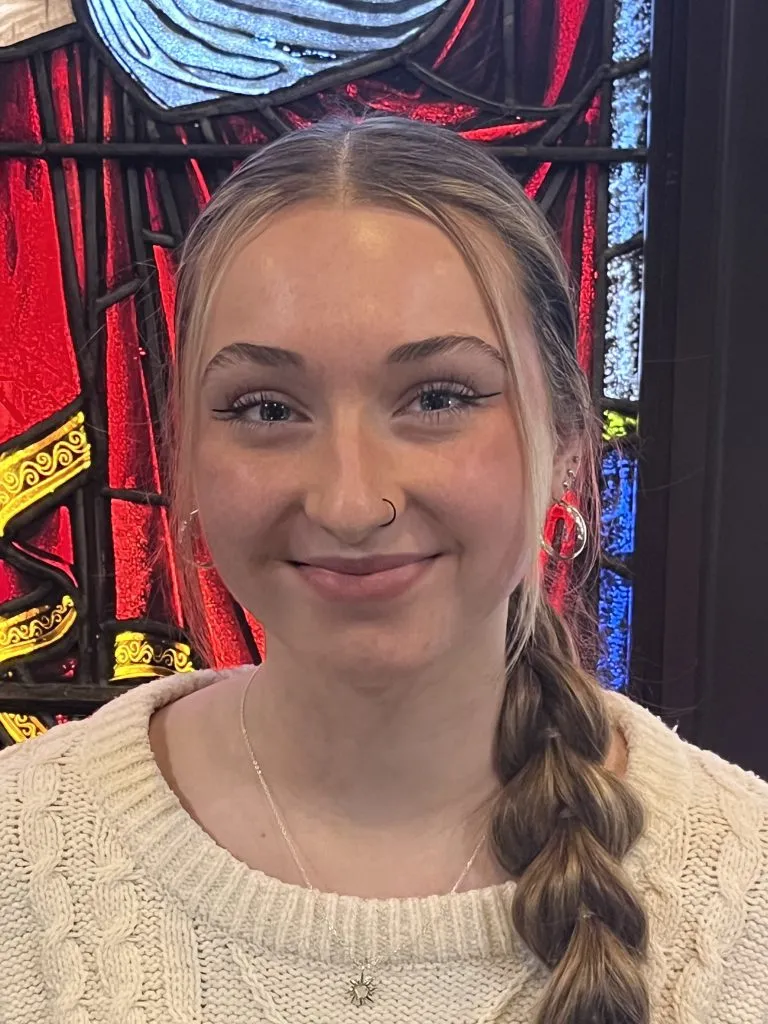 Saige, a student intern at St. John’s Ministries