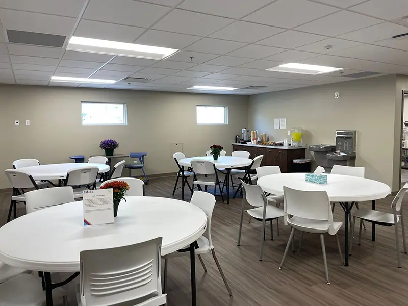 Women's shelter common room