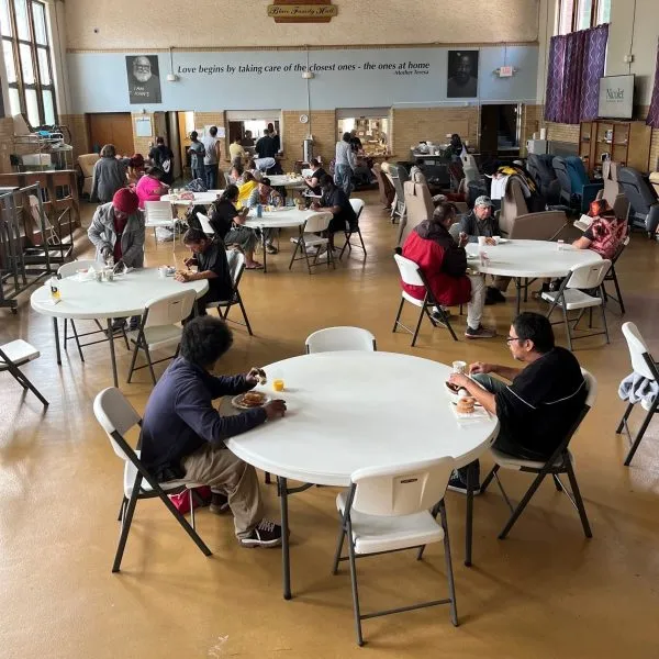 Full gym with tables