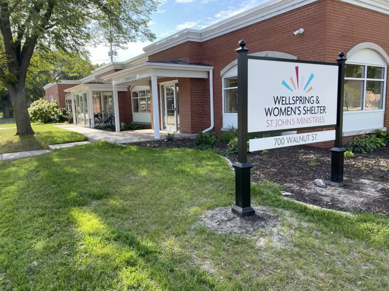 Wellspring sign on right